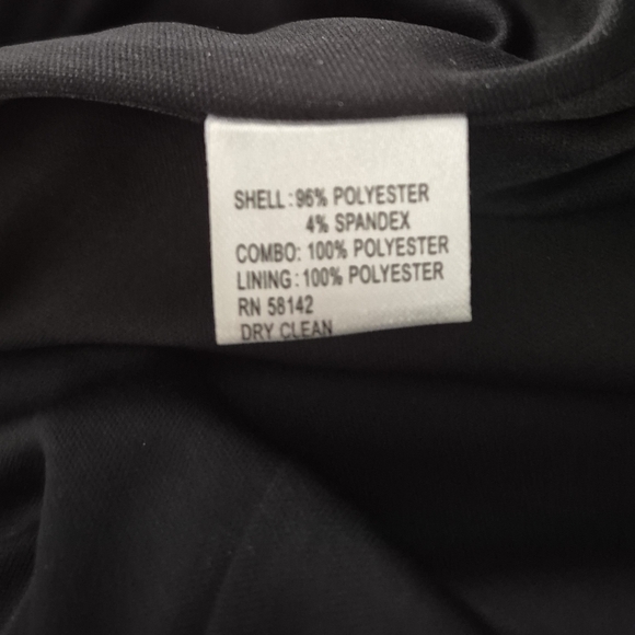 Maggy London Size 8 Black Pencil Dress with Sheer Detail - Picture 5 of 5